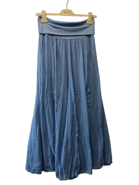 Sirups egne favoritter Nederdel - Flowy Boho Skirt, Jeans Blue