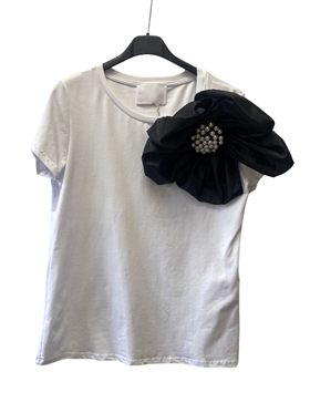 Sirups egne favoritter Top - Rose Broche T-shirt, White