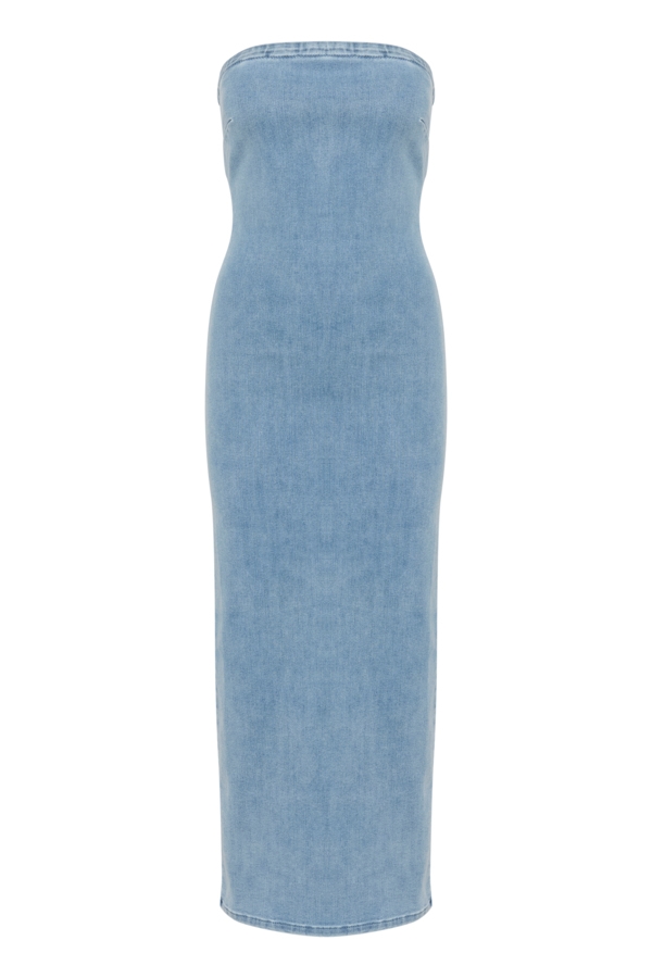 My Essential Wardrobe Dress - AyoMW 158 Denim Dress, Light Blue Wash