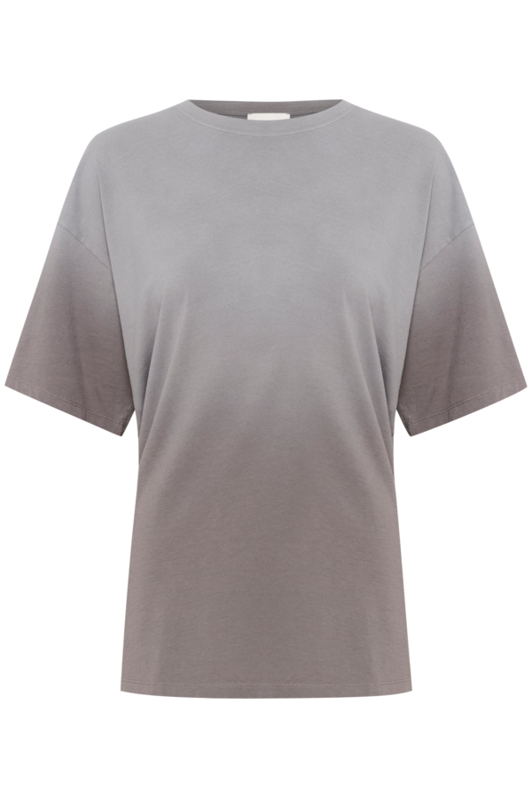 My Essential Wardrobe T-shirt - LisaMW Dip Dye Tee, Grey Dip Dye