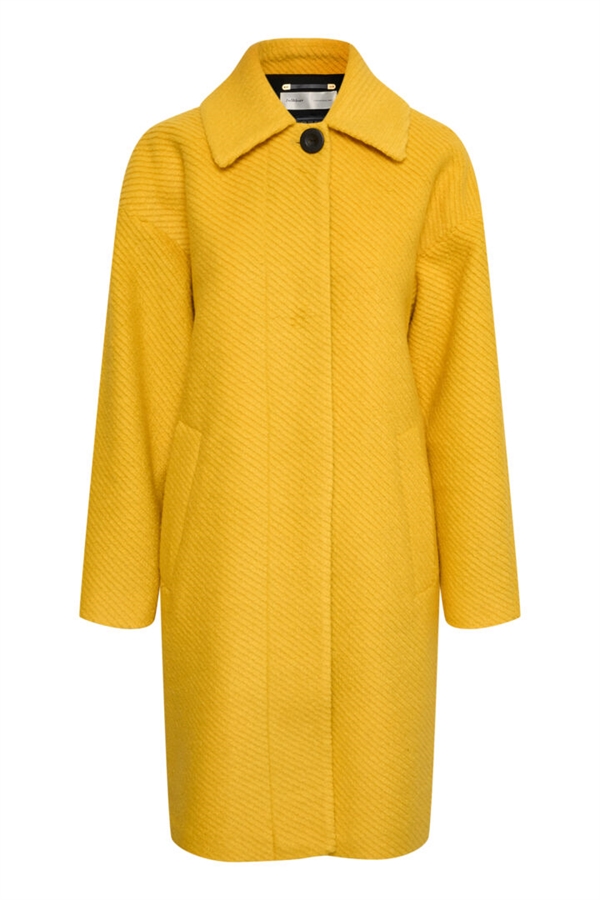 InWear Frakke - MianaIW Coat, Warm Yellow