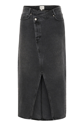 My Essential Wardrobe Nederdel - MWLouis Wrap 123 Skirt, Black Wash