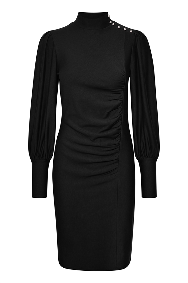 Gestuz Kjole - RifaGZ Button Puff Dress, Black