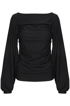 Gestuz Bluse - RifaGZ ls blouse, Black
