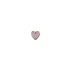 Stine A Øreringe - 1181-02-P PETIT LOVE HEART ENAMEL, Purple Sorbet