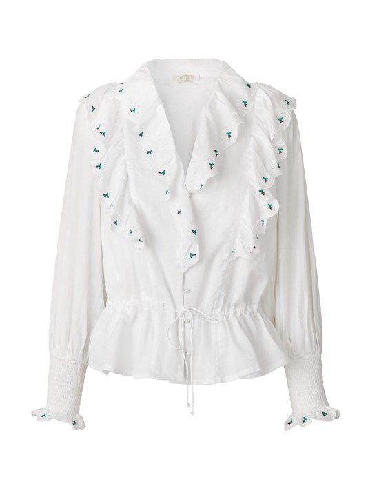 NOTES DU NORD Bluse - TENNA blouse, White