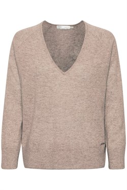 InWear - Lukka V-neck Pullover Premium, Beige Melange