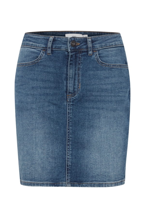 ICHI Denimskirt - IHTwiggy Skirt, Medium Blue