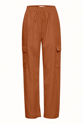 ICHI Bukser - IXKECIA Pants, Brown As Cut