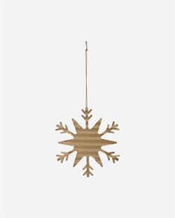 House Doctor Ornament - Tin Plate Snowflake, Gold
