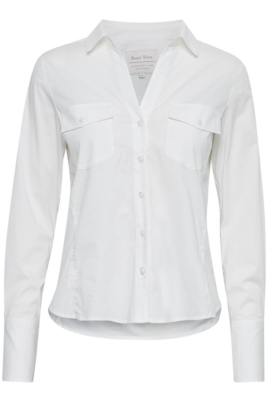 Part Two skjorte - EdmaPW Shirt, Bright White