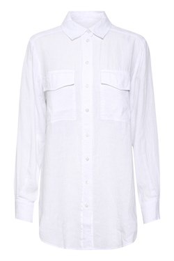 Part Two Skjorte - NavaPW SH, Bright White