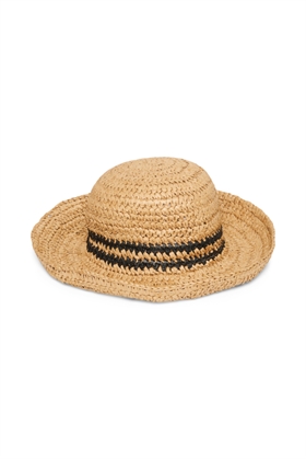 Part Two Hat - AlizePW HA, Natural Raw Stripe