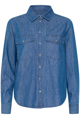 Part Two Skjorte - FilucaPW Shirt, Medium Blue Denim