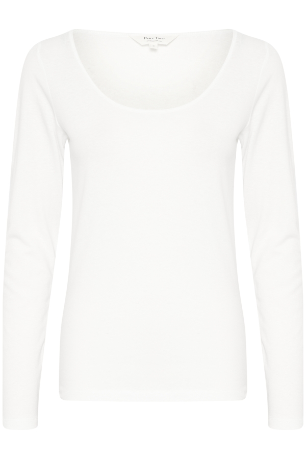 Part Two Langærmet T-shirt - FanneyPW TS, Bright White