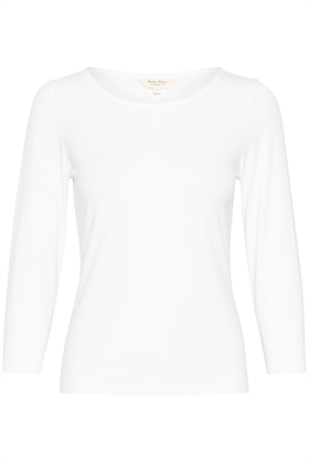 Part Two Langærmet T-shirt - EmelPW Ts, Bright White