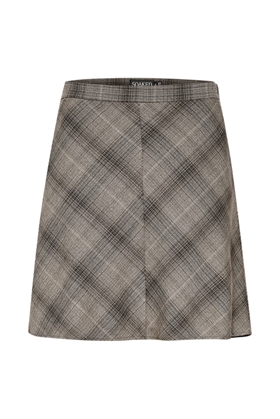 Soaked In Luxury Nederdel - SLStorie Yara Skirt, Hot Fudge Check