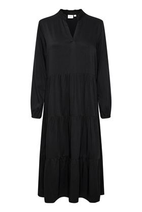 Saint Tropez Kjole - EdinaSZ Maxi LS Dress, Black