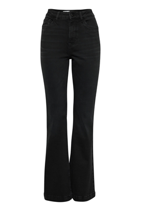Pulz Jeans - PZBECCA UHW Jeans Full Length, Black Denim