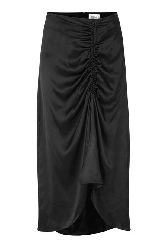 Second female Nederdel - Lily Midi Skirt, Black