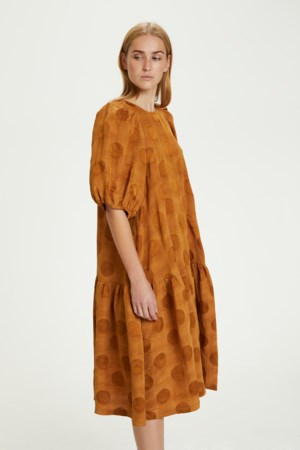 Karen By Simonsen Kjole - Dress, Brown Sugar
