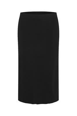 My Essential Wardrobe Nederdel - HeklaMW Knit Skirt, Black
