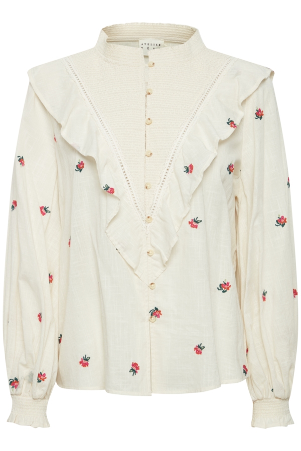 Atelier Rêve Skjorte - IRTOULOUSE Shirt, Flower Embrodery