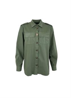 Black Colour Skjorte - 40207 ANGIE Shirt, Army