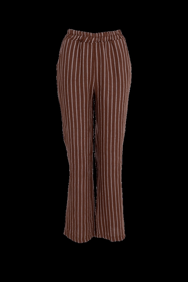 Black Colour Buks- 40409 BCMELINA Pant, Nougat Stripe