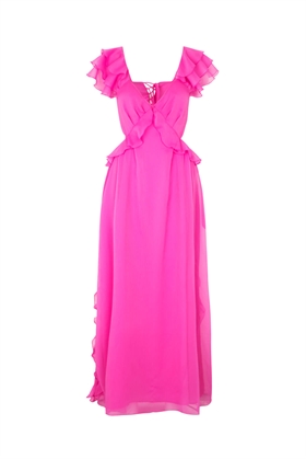 CRAS Kjole - Biancacras Dress, Neon Pink