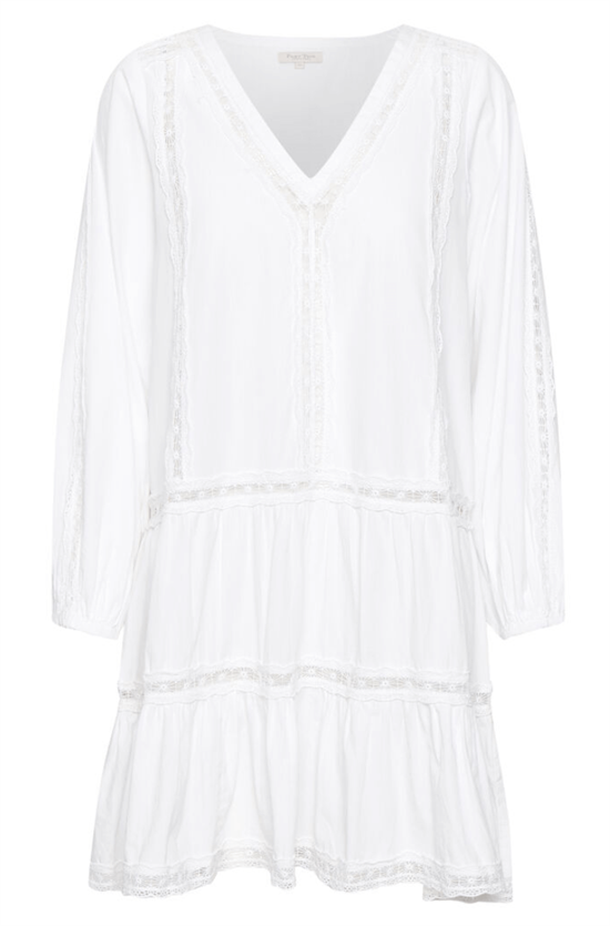 Part Two Kjole - ChanitaPW DRESS, Bright White