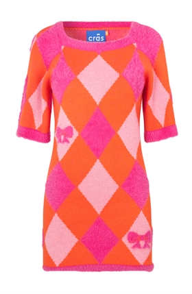 Cras Kjole - Emmacras Dress, Harlequin Orange