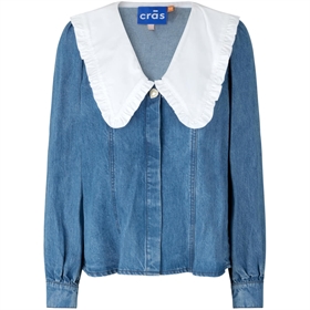 Cras Skjorte - Olivecras Shirt, Blue Washed