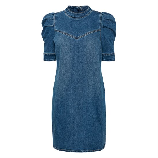 Denim Hunter Kjole - DHVitus Denim Dress, medium blue retro wash 