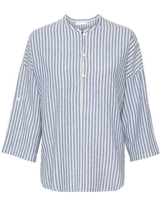 InWear Bluse - DrizaIW Shirt, Blue/White