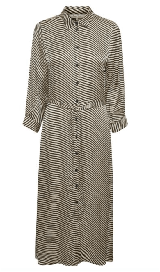 Part Two Kjole - FabrinaPW Dress, Stripe Print, black