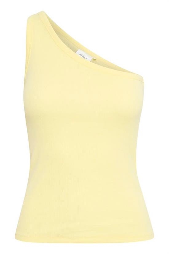 Gestuz Top - DrewGZ one shoulder, Pastel Yellow