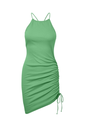Gestuz Kjole - DrewGZ Tie Dress, Simply Green