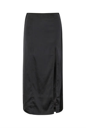 Gestuz Nederdel - HarlowGZ HW Long Skirt, Black