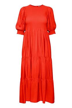 Gestuz Kjole - MorianaGZ solid ss dress, Red Alert