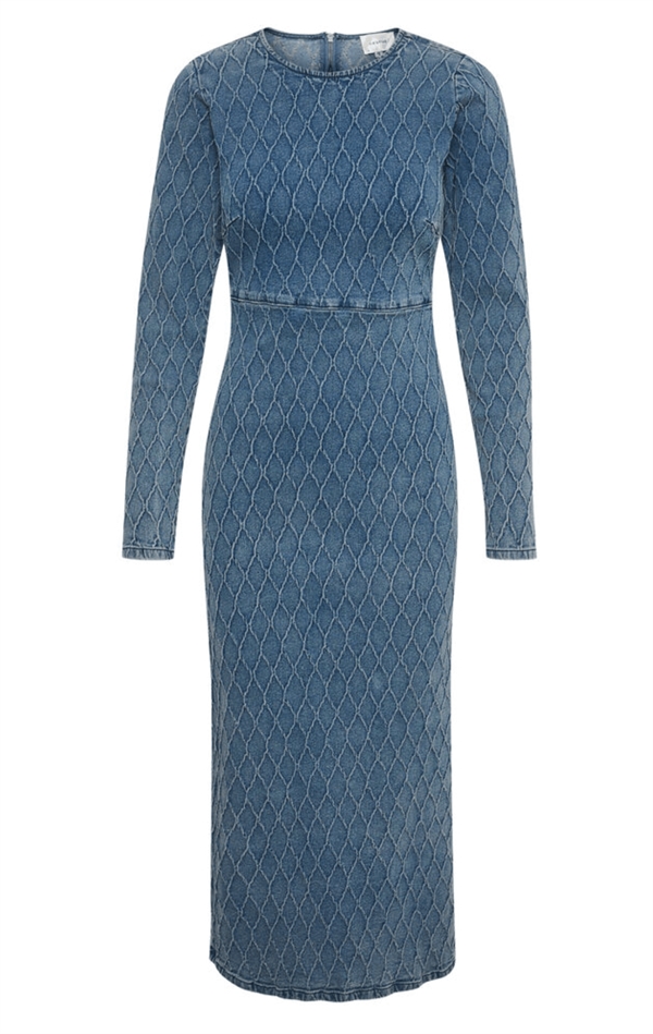 Gestuz Kjole - RozerinGZ Long Dress, Washed Mid Blue