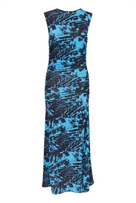Gestuz Kjole - BliaGZ P Long Dress, Blue Structure