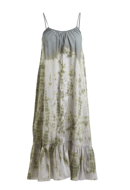 Rabens Saloner Kjole - Gunva Stripe Strappy Dress, Mint Combo