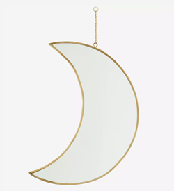Madam Stoltz Spejl - Hanging Moon Mirror, Multi