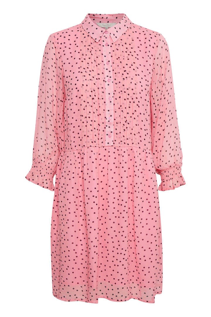 Part Two Kjole - HelfredPW Dress, Floating Dot Pink