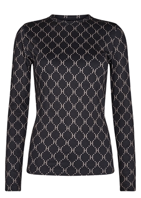 Hype The Detail Bluse - 14 PRINTED BLOUSE, 32 Black