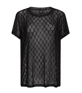 Hype The Detail Bluse - 2 Oversize Mesh, Black