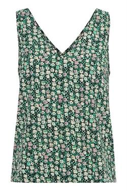 ICHI Top - IHGLOVER TO, Multi Color Holly Green