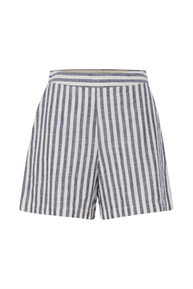 ICHI Shorts - IHGRY SHO5, Natural Stripe
