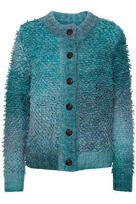 ICHI Cardigan - IHmiamay CA, Blue Spruce Mixed Color
